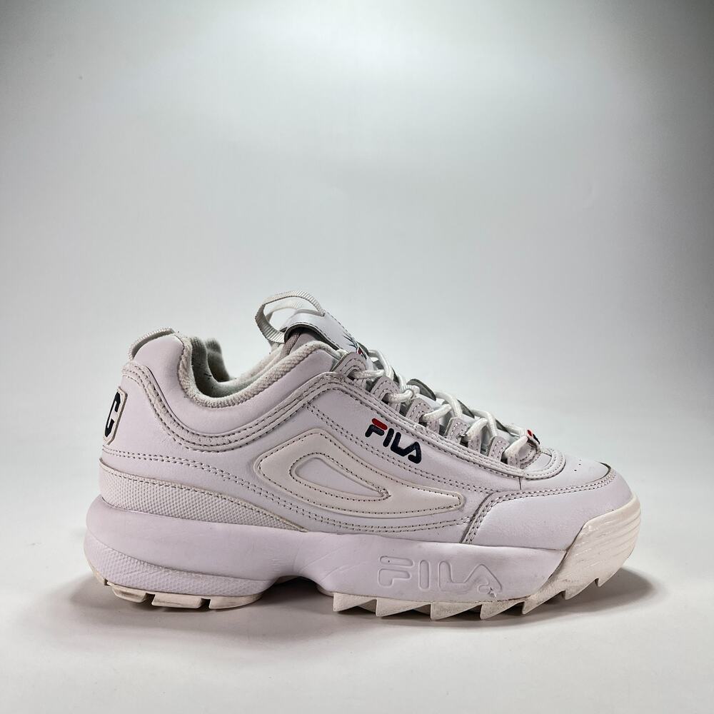 FILA Disruptor 2 NYC Statue of Liberty White Casual Sneakers Women's Size 8.5